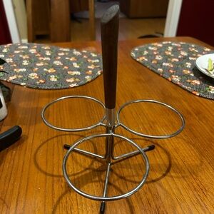 Stainless Steel Mid Century Condiment Caddy